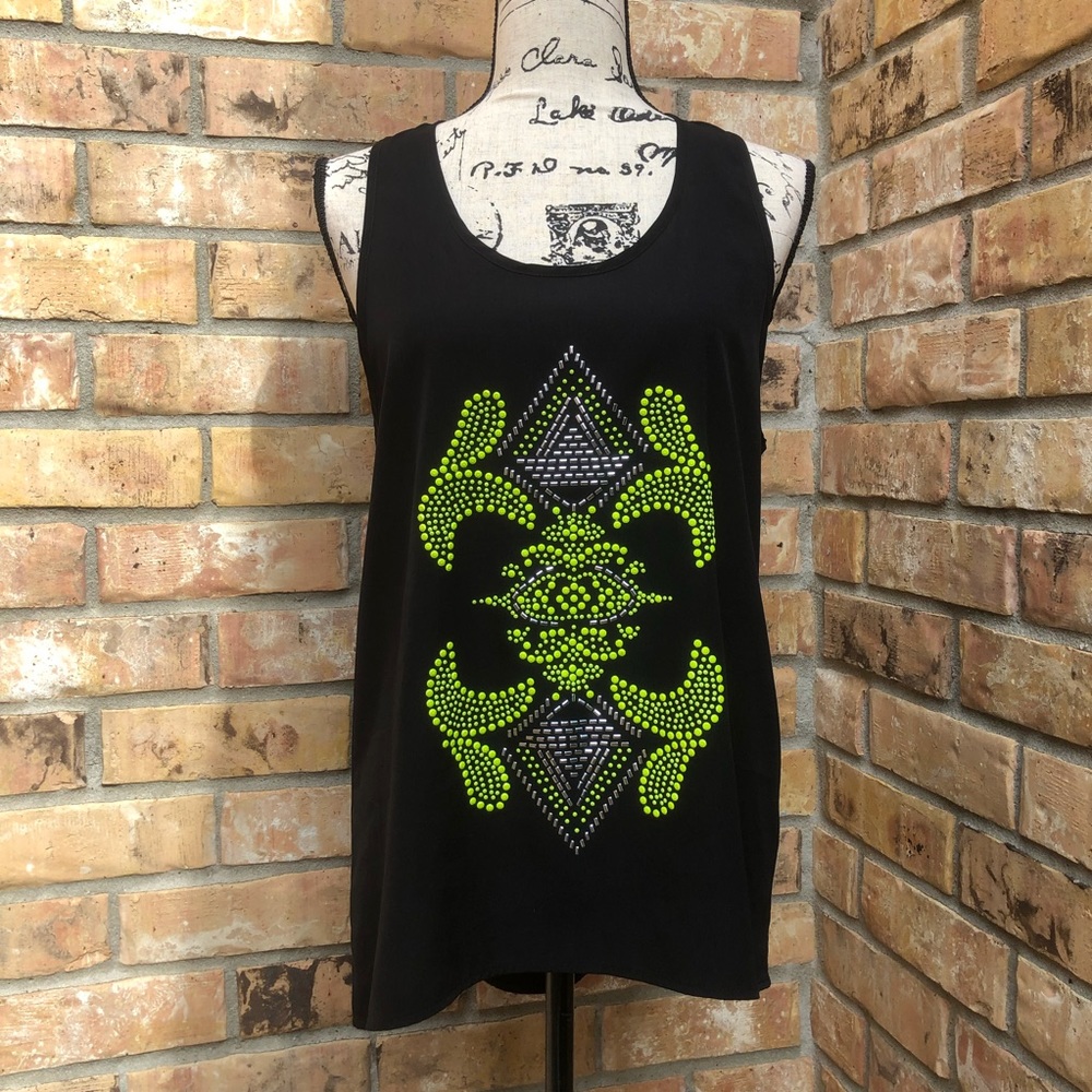 Beaded Racerback Hi Lo Tank